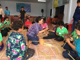 SACICT organized the bamboo weaving craft project 