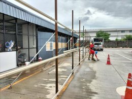 งานเทฐานเครื่องจักร ติดตั้ง Metal Deck