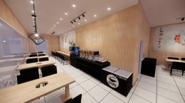 บริการออกแบบระบบ 3D : ร้านชาบูเชน บิ๊กซีสำโรง 2