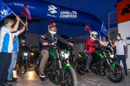 “วรูม ไทยแลนด์” ยกทัพรถ BAJAJ Pulsar & Dominar รุ่นใหม่ล่าสุดครบทุกรุ่นให้สื่อมวลชนทดสอบ 