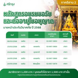 คอร์สศรีกรุงภาคอีสาน 