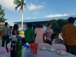 Dayicecream #0007 ส่งไอศครีมเลี้ยง งานแต่งงานของคุณอ๋อง กับ คุณเหมี่ยว ที่ รร.วัดตาก้อง จ.นครปฐม ^ ^