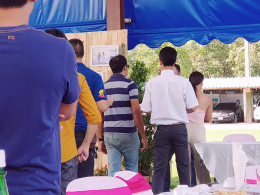 Dayicecream #0007 ส่งไอศครีมเลี้ยง งานแต่งงานของคุณอ๋อง กับ คุณเหมี่ยว ที่ รร.วัดตาก้อง จ.นครปฐม ^ ^