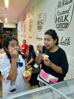 Dayicecream #0063 สาขา ร้าน ดีว่าร์ Cafe ร้านอยู่ตรงข้ามกับไปรษณีย์ อรัญประเทศ