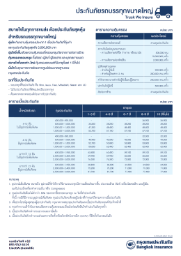 ประกันภัยรถบรรทุกขนาดใหญ่รถหัวลาก