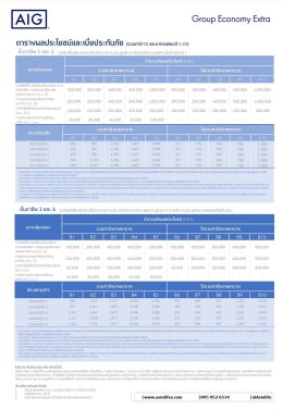 แผนประกัน AIG Group Economy Extra