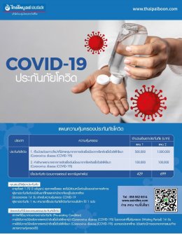 แผนประกันภัยโควิด TPB Covid-19