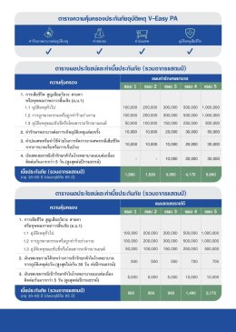 ประกันภัยอุบัติเหตุ V Easy PA