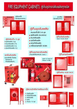 ตู้ดับเพลิง หรือตู้เก็บอุปกรณ์ดับเพลิงทุกชนิด Fire Equipment Cabinets