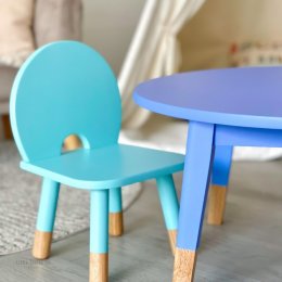 โต๊ะกิจกรรมทรงกรมสำหรับเด็ก Macaron Table & Chairs