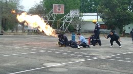 ซ้อมแผนรับมืออัคคีภัยภายในโรงพยาบาล