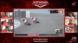 ก๊องส์ เฉือน ก้อง! ธัชกรเข้าวินซิวแชมป์สนามแรกศึกบิดออนไลน์ A.P. Honda Virtual Race