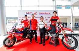 ไทยฮอนด้า จับมือ ฮอนด้า เอชอาร์ซี ยกระดับมอเตอร์สปอร์ตไทย สู่ระดับโลก ส่ง 2 นักแข่งไทย ก้อง-สมเกียรติ และ นีโม่-จิรัฎฐ์ สู่ทีมโรงงาน ทั้งทางเรียบและทางฝุ่น พร้อมเปิดไลน์อัพนักบิดไทยประจำปี 2026