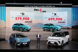 เอ็มจี เผยอีวี 2 รุ่น NEW MG MAXUS 9 รุ่น V+ และ NEW MG4 MY2026 พร้อมให้ข้อเสนอพิเศษทุกรุ่น ในงาน MOTOR SHOW 2026