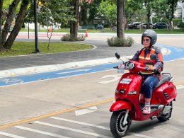 กทม.  ภาคีรัฐ เอกชน และวิชาการ ทดลองวินมอเตอร์ไซค์ EV หวังลด PM2.5 เตรียมเปิดโครงการ EV เพื่อพี่วิน