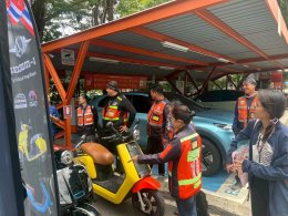 กทม.  ภาคีรัฐ เอกชน และวิชาการ ทดลองวินมอเตอร์ไซค์ EV หวังลด PM2.5 เตรียมเปิดโครงการ EV เพื่อพี่วิน