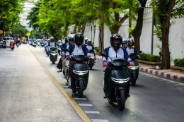  ครั้งแรกในไทย! ไทยฮอนด้า พาสื่อมวลชนสัมผัสประสบการณ์ขับขี่ New Honda CUV e: จักรยานยนต์ไฟฟ้าอัจฉริยะ ขับจริงรอบกรุงเทพฯ พร้อมโชว์เทคโนโลยีล้ำสมัย