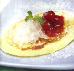 Fruit Pancake with Bird's Nest