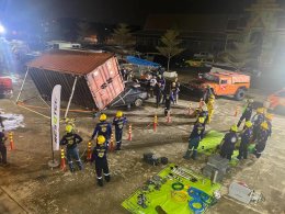 ประมวลภาพบันทึกเรื่องราว หลักสูตร การกู้ภัยกรณีเกิดอุบัติเหตุยานพาหนะขนาดใหญ่ 