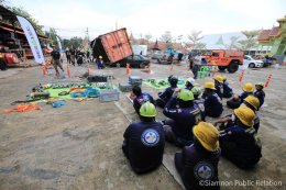 ประมวลภาพบันทึกเรื่องราว หลักสูตร การกู้ภัยกรณีเกิดอุบัติเหตุยานพาหนะขนาดใหญ่ 