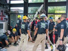 ประมวลภาพหลักสูตร การกู้ภัยกรณีเกิดอุบัติเหตุยานพาหนะขนาดใหญ่ 12 - 14 พฤษภาคม 2563