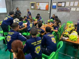 ประมวลภาพบันทึกเรื่องราว หลักสูตร การกู้ภัยกรณีเกิดอุบัติเหตุยานพาหนะขนาดใหญ่ 