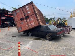 ประมวลภาพบันทึกเรื่องราว หลักสูตร การกู้ภัยกรณีเกิดอุบัติเหตุยานพาหนะขนาดใหญ่ 