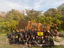 ภาพบรรยากาศ   การกู้ภัยกรณีเกิดอุบัติเหตุยานพาหนะขนาดใหญ่ ครั้งที่ 1  วันที่ 6 ธันวาคม 2563