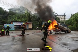 ประมวลภาพงานฝึกอบรม Electric Vehicle Fire EV ณ เทศบาลตำบลวิชิต จ.ภูเก็ต