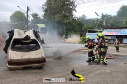 ประมวลภาพงานฝึกอบรม Electric Vehicle Fire EV ณ เทศบาลตำบลวิชิต จ.ภูเก็ต