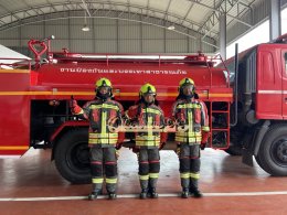 ผลงานการส่งมอบ ชุดดับเพลิงภายในอาคารครบชุด (Fire Suit Set)  มาตรฐาน EN