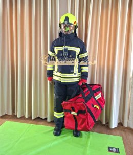 ผลงานการส่งมอบ ชุดดับเพลิงภายในอาคารครบชุด (Fire Suit Set) ได้รับใบรับรองมาตรฐาน ENทั้งชุด