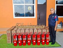 ผลงานการส่งมอบ ถังดับเพลิง 