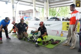 ภาพบรรยากาศงานฝึก โครงการฝึกฝนทบทวนเพื่อเพิ่มศักยภาพให้กับพนักงานดับเพลิง ประจำปี 2568 วันที่ 5 พฤษภาคม 2569