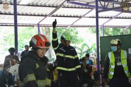 ประมวลภาพงานฝึกโครงการเพื่อป้องกันและบรรเทาสาธารณภัยอุบัติภัยต่างๆ วันที่ 1 