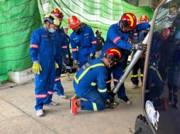 โครงการฝึกซ้อมแผนการป้องกันเหตุสาธารณภัย ในวันศุกร์ที่ 1 กรกฎาคม 2565