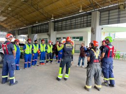 โครงการฝึกซ้อมแผนการป้องกันเหตุสาธารณภัย ในวันศุกร์ที่ 1 กรกฎาคม 2565