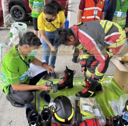 ผลงานการส่งมอบชุดดับเพลิง TEXPORT มาตรฐาน EN