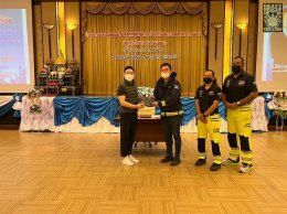 บรรยากาศการฝึกกู้ภัย Vehicle Rescue & Extrication ในโครงการ  อบรมพัฒนาบุคลากรด้านการป้องกันเเละบรรเทาสาธารณภัย วันที่ 19 มกราคม ปี 2566