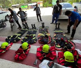 ผลงานการส่งมอบชุดดับเพลิง TEXPORT 