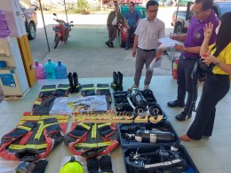 ผลงานส่งมอบชุดดับเพลิง TEXPORT FIRE EXPLORER เนื้อผ้า IB-TEX ครบชุด 