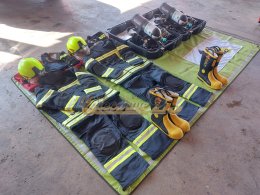 ผลงานของเราส่งมอบชุดดับเพลิงTEXPORT