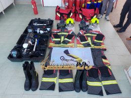 ผลงานส่งมอบชุดดับเพลิง TEXPORT FIRE EXPLORER เนื้อผ้า IB-TEX ครบชุด 