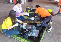 ผลงานของเราส่งมอบชุดดับเพลิงTEXPORT