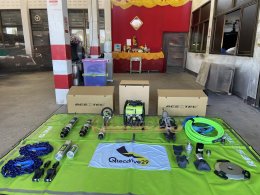 ผลงานการส่งมอบวันนี้ อุปกรณ์กู้ภัย