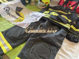 ผลงานการส่งมอบ ชุดดับเพลิงภายในอาคารครบชุด (Fire Suit Set)  พร้อมชุดเครื่องช่วยหายใจแบบสะพายหลัง (SCBA) มาตรฐาน EN