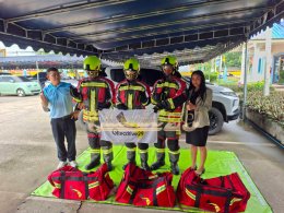 ผลงานการส่งมอบ ชุดดับเพลิงภายในอาคารครบชุด (Fire Suit Set) มาตรฐาน EN