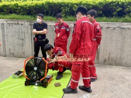 ผลงานการส่งมอบ พัดลมระบายควัน (PPV) นวัตกรรมใหม่ ยี่ห้อ BIG รุ่น HP18 iB+ ชนิดแบตเตอรี่