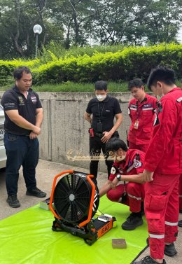 ผลงานการส่งมอบ พัดลมระบายควัน (PPV) นวัตกรรมใหม่ ยี่ห้อ BIG รุ่น HP18 iB+ ชนิดแบตเตอรี่