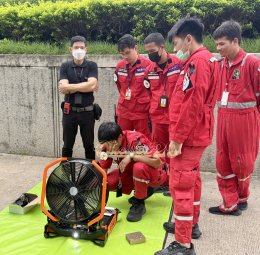 ผลงานการส่งมอบ พัดลมระบายควัน (PPV) นวัตกรรมใหม่ ยี่ห้อ BIG รุ่น HP18 iB+ ชนิดแบตเตอรี่